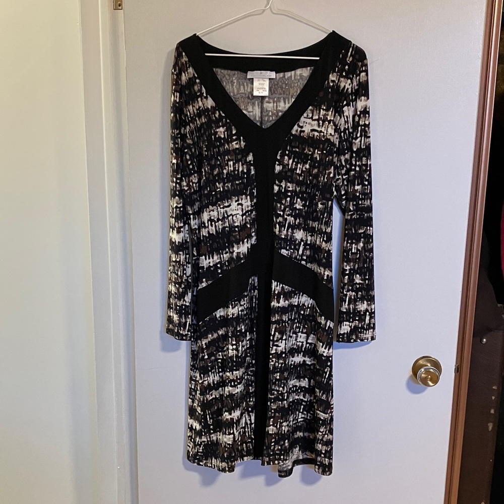 Papillon Blanc Earthy Tones Dress